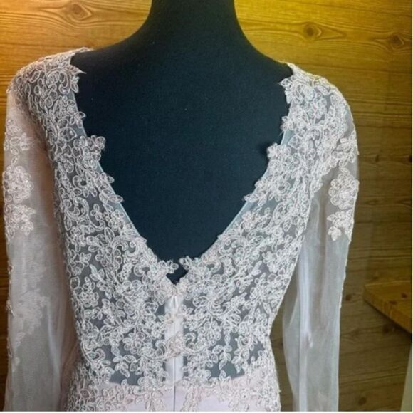 NWT LA Merchandise Pink Gown sz 14 - Picture 6 of 11